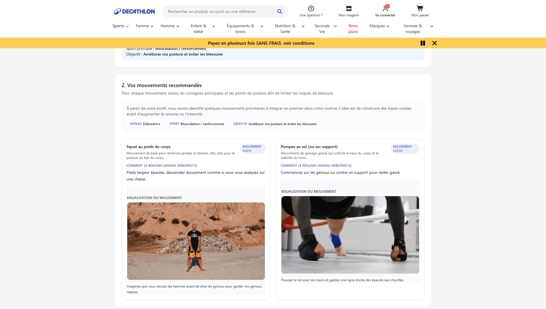 Sélection des zones sensibles